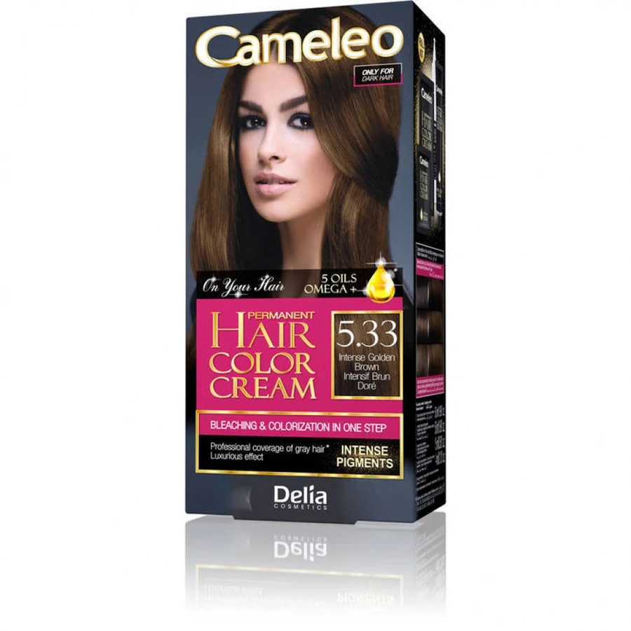 Фарба для волосся Delia Cameleo Hair Color Cream Intense Golden Brown інтенсивний золотисто-коричневий 50 мл