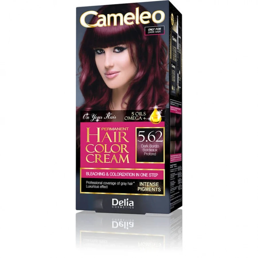 Фарба для волосся Delia Cameleo Hair Color Cream Dark Bordo чорний бордовий 50 мл