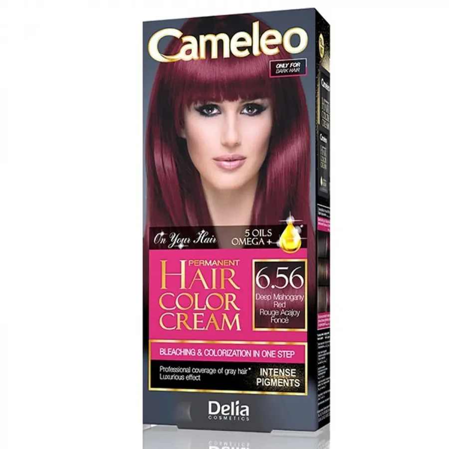 Фарба для волосся Delia Cameleo Hair Color Cream Deep Mahogany Red глибокий червоний махагон 50 мл
