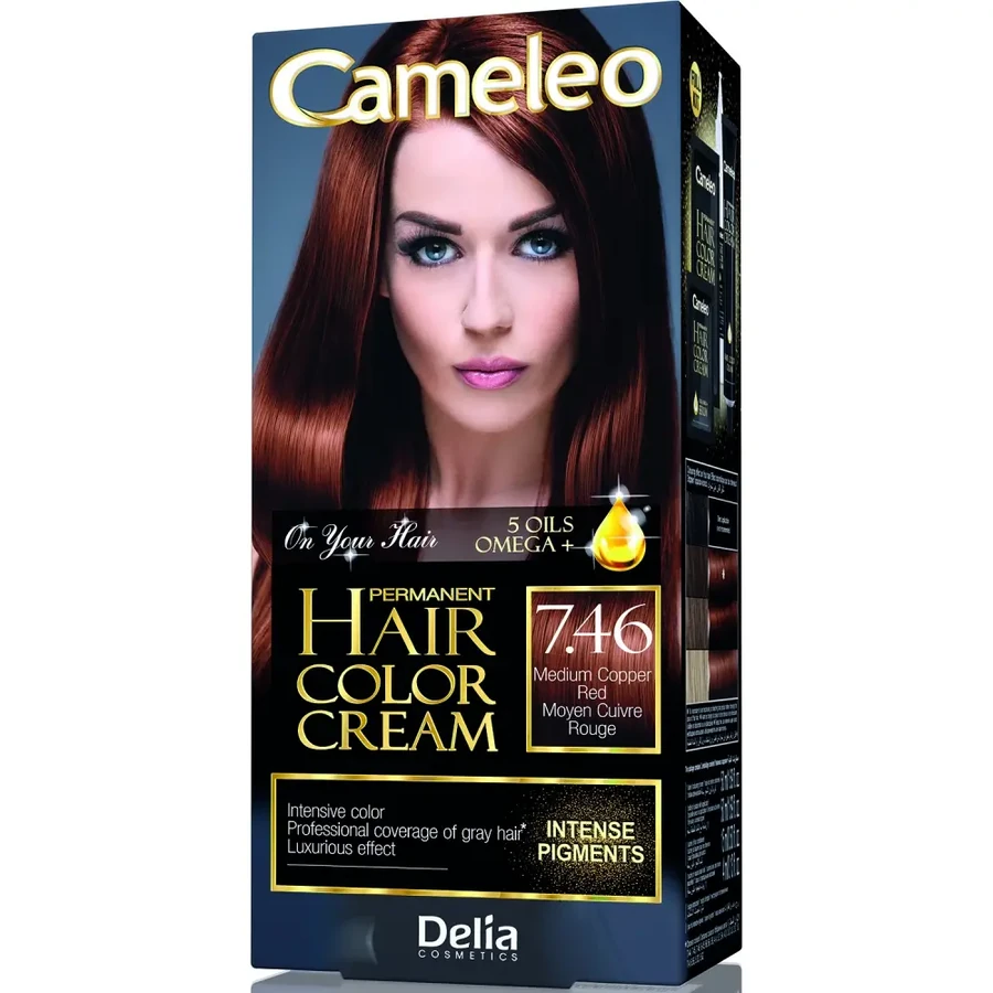 Фарба для волосся Delia Cameleo Hair Color Cream Medium Copper Red середньо мідно-руда 50 мл