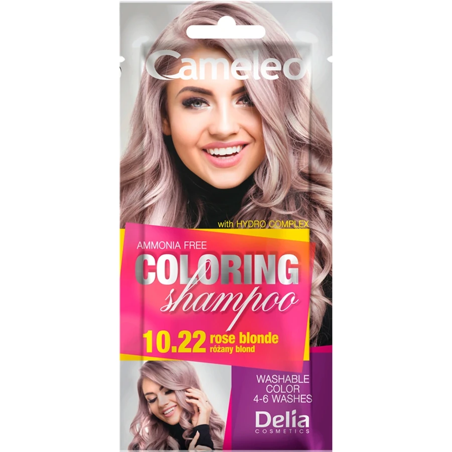 Відтінковий шампунь Delia Cameleo Coloring Shampoo Rose Blond рожевий блондин 40 мл