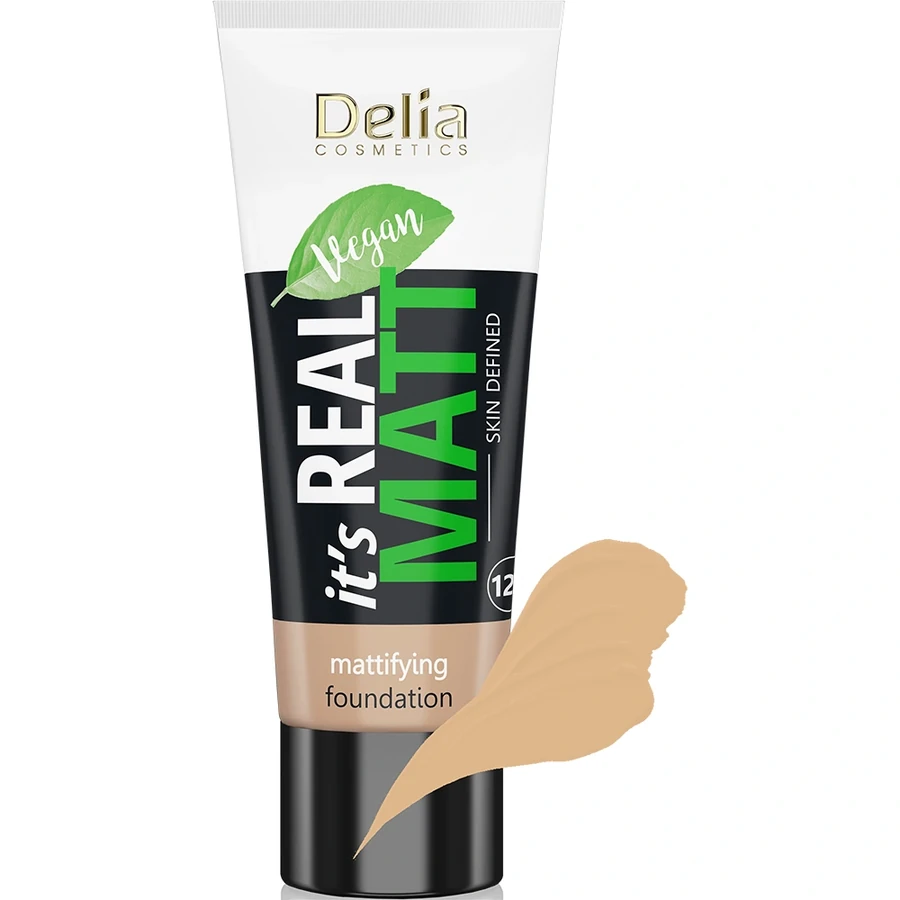 Тональний крем матуючий Delia Real Matt Tonal Cream №105 Honney мед 30 мл