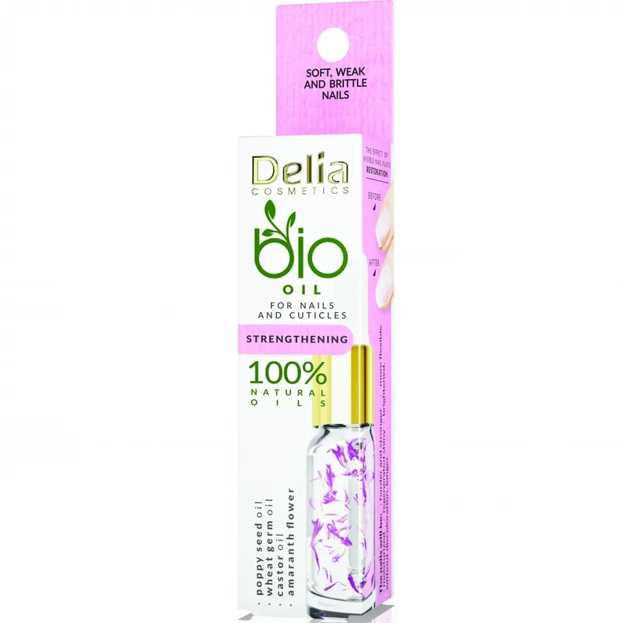 Зміцнююча олія для нігтів та кутикули Delia Cosmetics Bio Nail Oil 11 мл