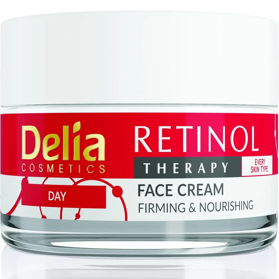 Зволожуючий крем для обличчя з ретинолом Delia Retinol Therapy Face Cream Firming & Nourishing 50 мл