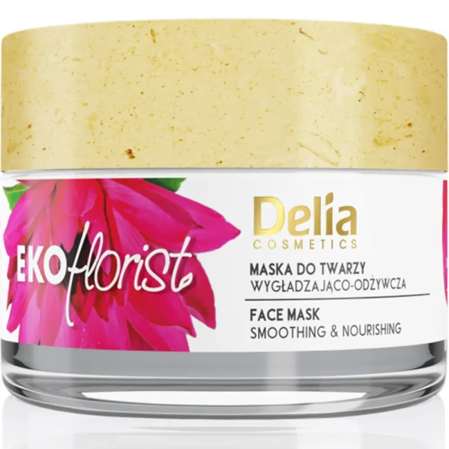 Маска для обличчя, що розгладжує та зволожує Delia Ekoflorist Face Mask Smoothing & Nourishing 50 мл