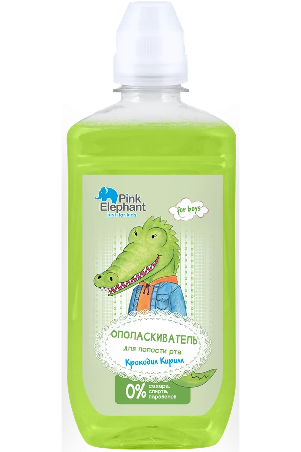 Ополіскувач для ротової порожнини Крокодил Кирило Pink Elephant Mouthwash Crocodile Kirill 300 мл
