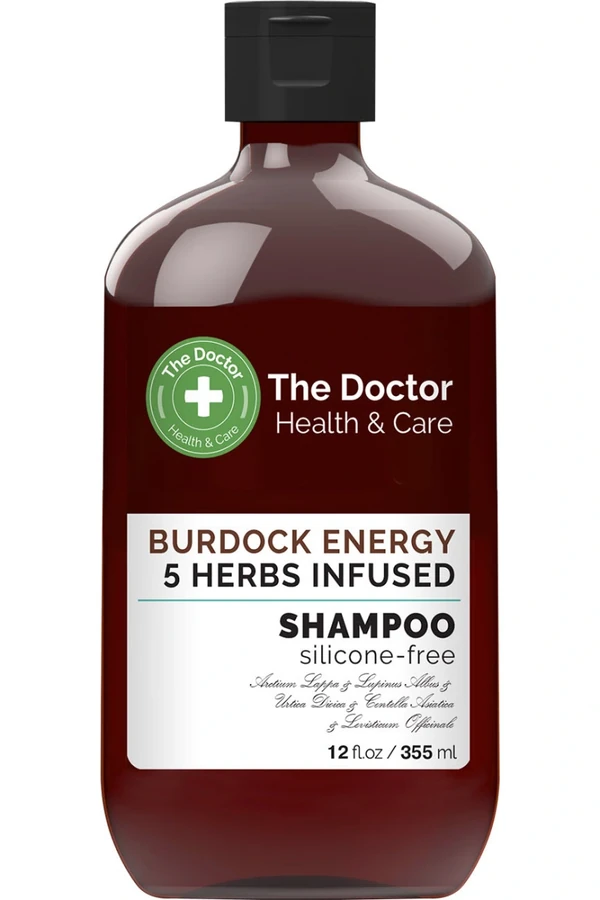 Шампунь для волосся Ріп`якова сила The Doctor Health&Care Burdock Energy 5 Herbs Infused Shampoo 5 трав 355 мл