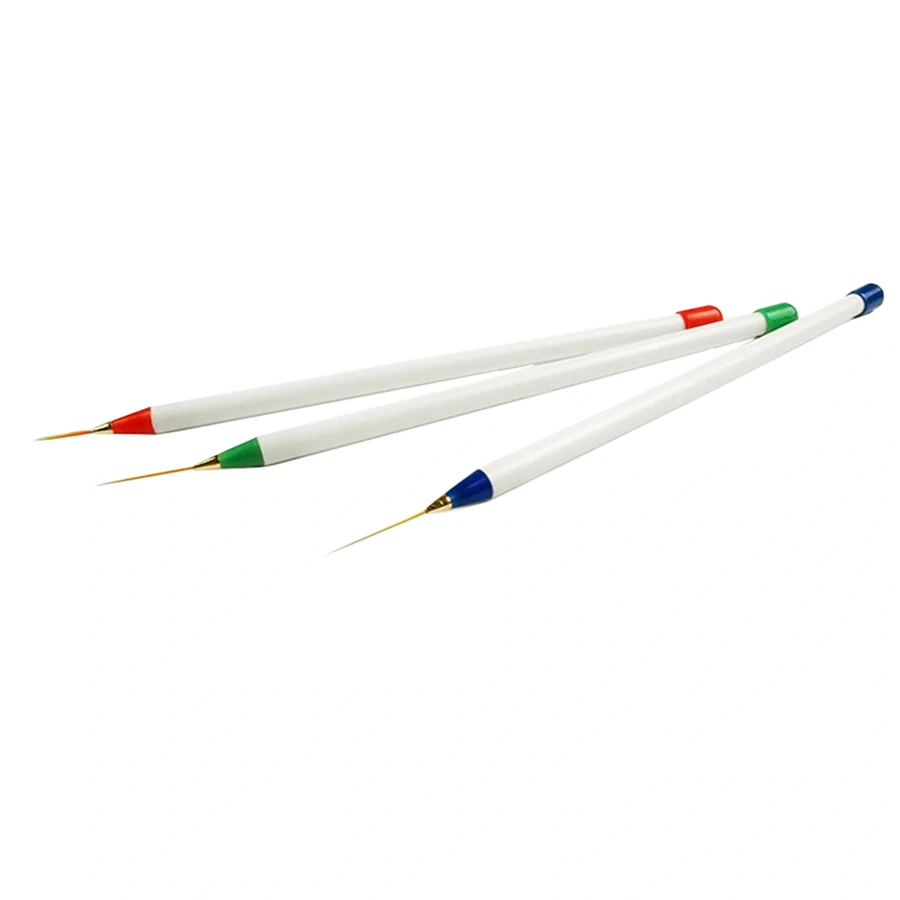 Набір пензлів-лайнерів для розпису Molekula Nail Art Liner Brush 3 in 1
