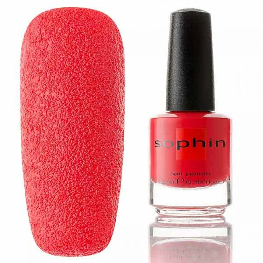 Текстурний лак Sophin Nail Lacquer №288 червоний 12 мл