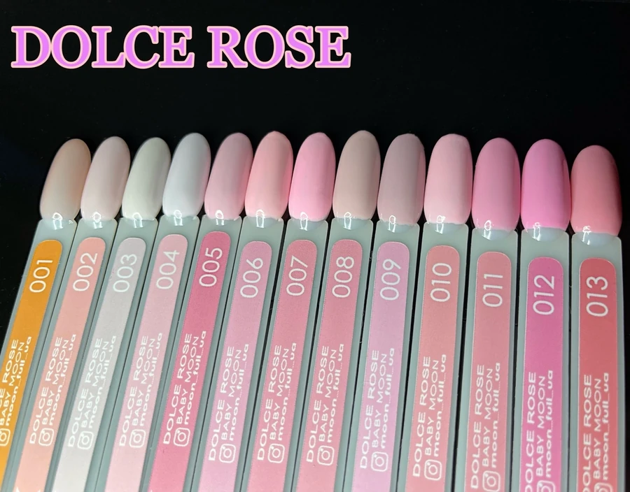 Гель-лак BABY MOON Dolce Rose Gel Polish №008 рожевий пудровий, емаль 6 мл