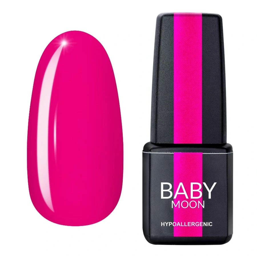 Гель-лак BABY MOON Dolce Rose Gel Polish №015 яскраво-рожевий з малиновим відливом 6 мл