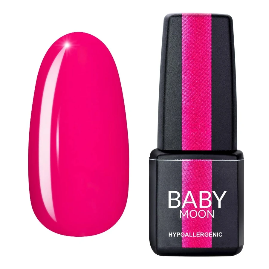 Гель-лак BABY MOON Dolce Rose Gel Polish №023 рожево-амарантовий, емаль 6 мл