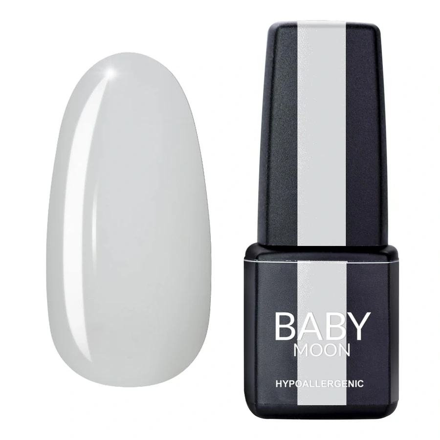 Гель-лак BABY MOON Midnight Gel Polish №003 білий напівпрозорий, з блискітками 6 мл