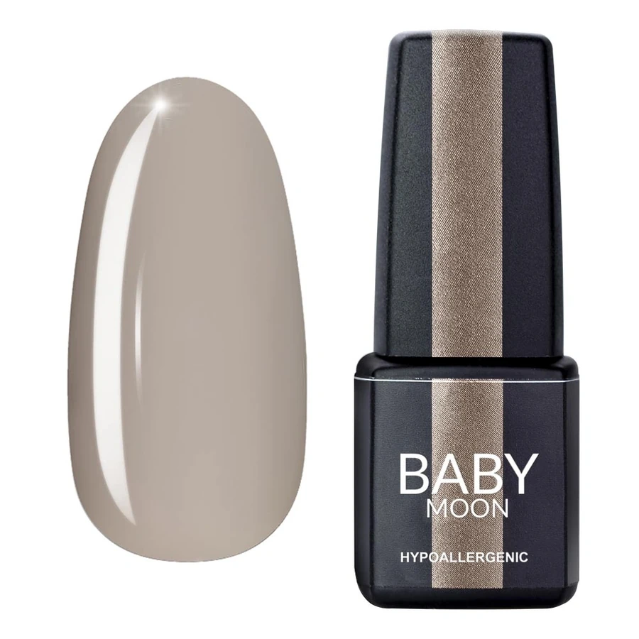 Гель-лак BABY MOON Midnight Gel Polish №005 латте із сірим підтоном, емаль 6 мл