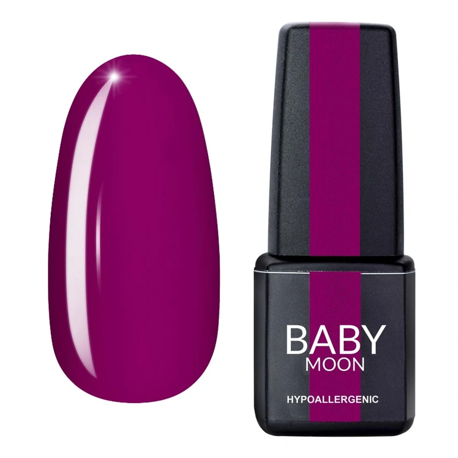Гель-лак BABY MOON Lilac Train Gel Polish №002 світлий буряковий, емаль 6 мл