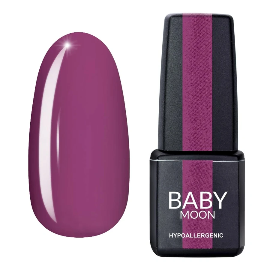 Гель-лак BABY MOON Lilac Train Gel Polish №004 геліотроп бузковий, емаль 6 мл