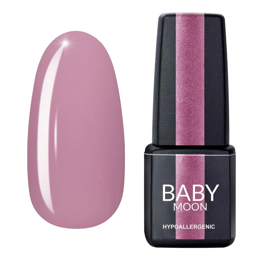 Гель-лак BABY MOON Lilac Train Gel Polish №007 рожевий пудровий, емаль 6 мл