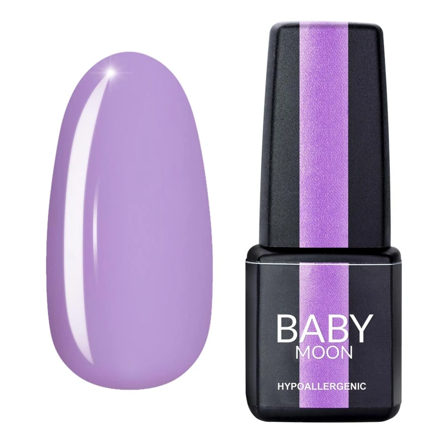 Гель-лак BABY MOON Lilac Train Gel Polish №016 насичений бузковий, емаль 6 мл