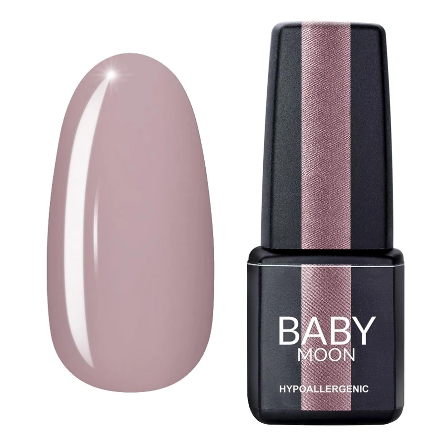 Гель-лак BABY MOON Lilac Train Gel Polish №021 блідий пурпурово-рожевий, емаль 6 мл