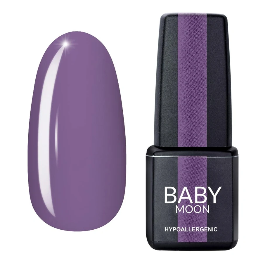 Гель-лак BABY MOON Lilac Train Gel Polish №024 пастельний фіолетовий, емаль 6 мл
