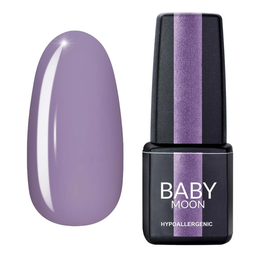 Гель-лак BABY MOON Lilac Train Gel Polish №025 блідо-ліловий, емаль 6 мл