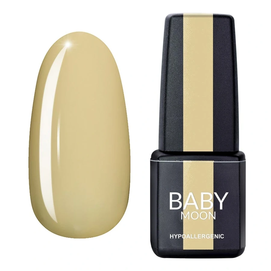 Гель-лак BABY MOON Sunny Solo Gel Polish №001 молочно-гірчичний світлий емаль 6 мл