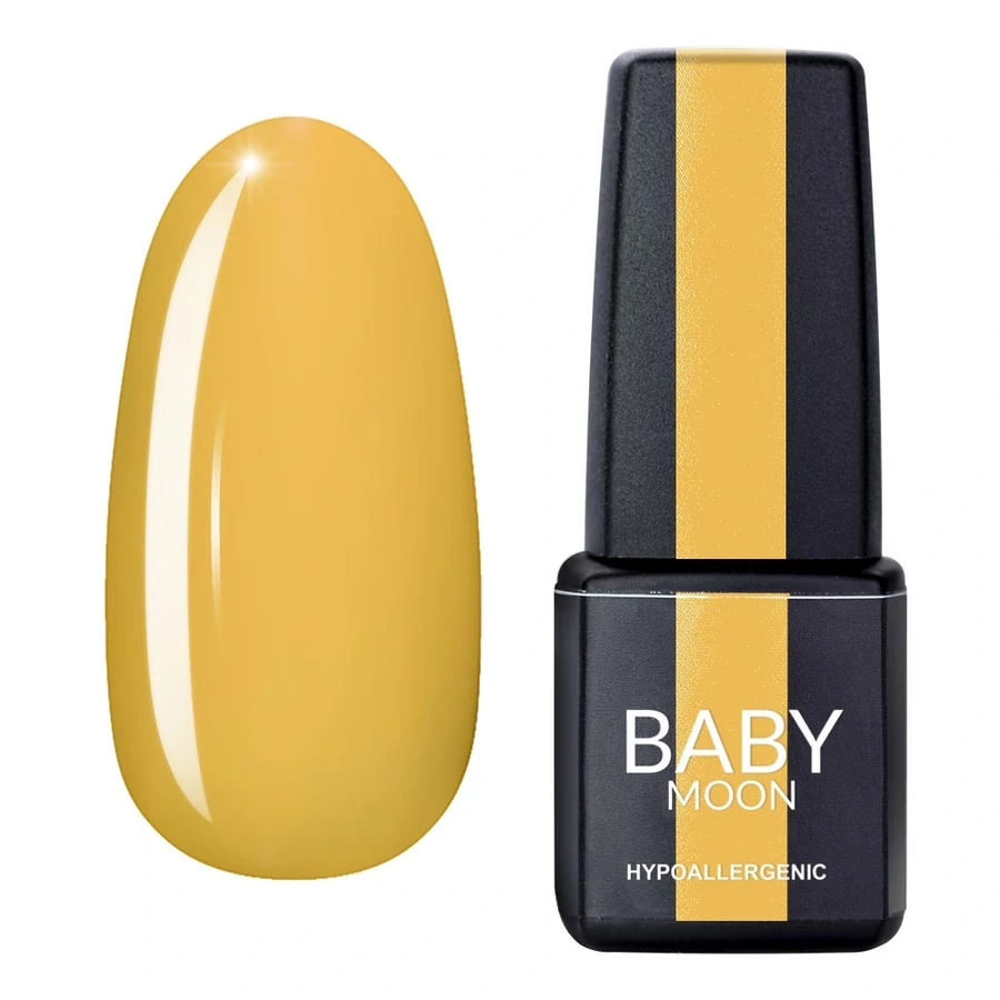 Гель-лак BABY MOON Sunny Solo Gel Polish №003 жовтий каррі, емаль 6 мл
