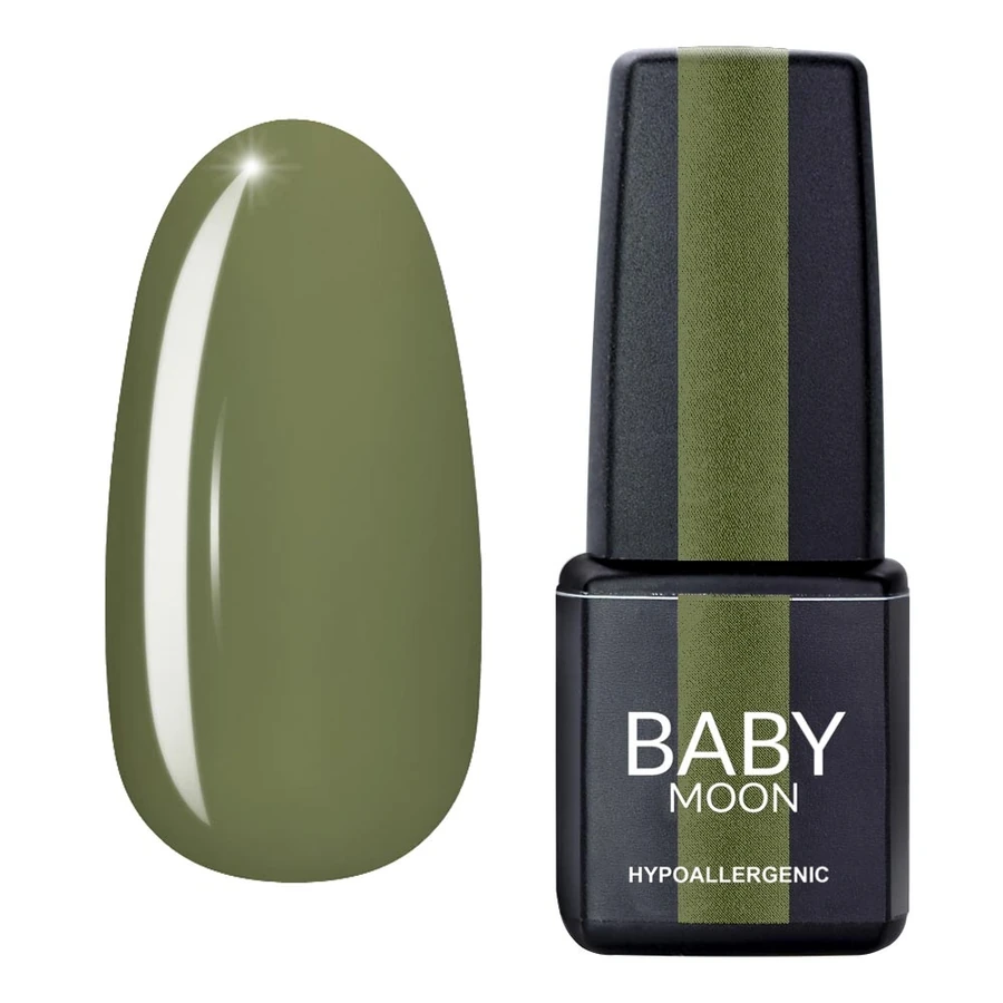 Гель-лак BABY MOON Green Sea Gel Polish №008 ніжно-оливковий, емаль 6 мл