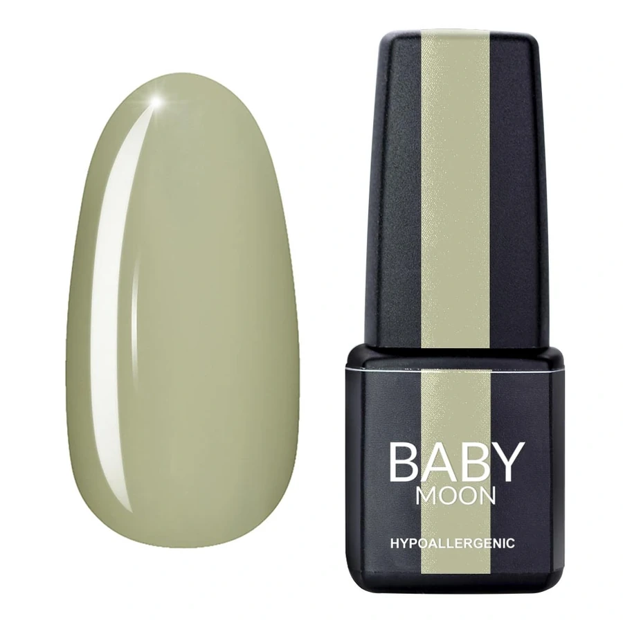 Гель-лак BABY MOON Green Sea Gel Polish №012 ніжний оливковий, емаль 6 мл