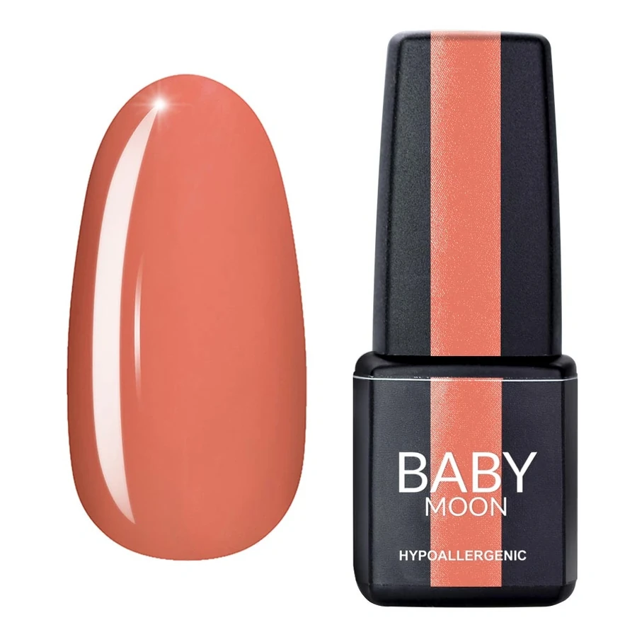 Гель-лак BABY MOON Red Chic Gel Polish №012 чорний персик, емаль 6 мл