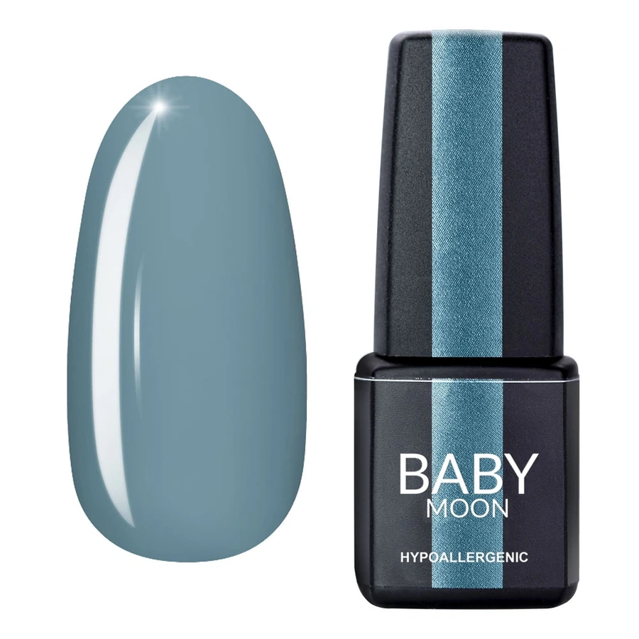 Гель-лак BABY MOON Cold Ocean Gel Polish №011 світло-сірий з блакитним підтоном, емаль 6 мл