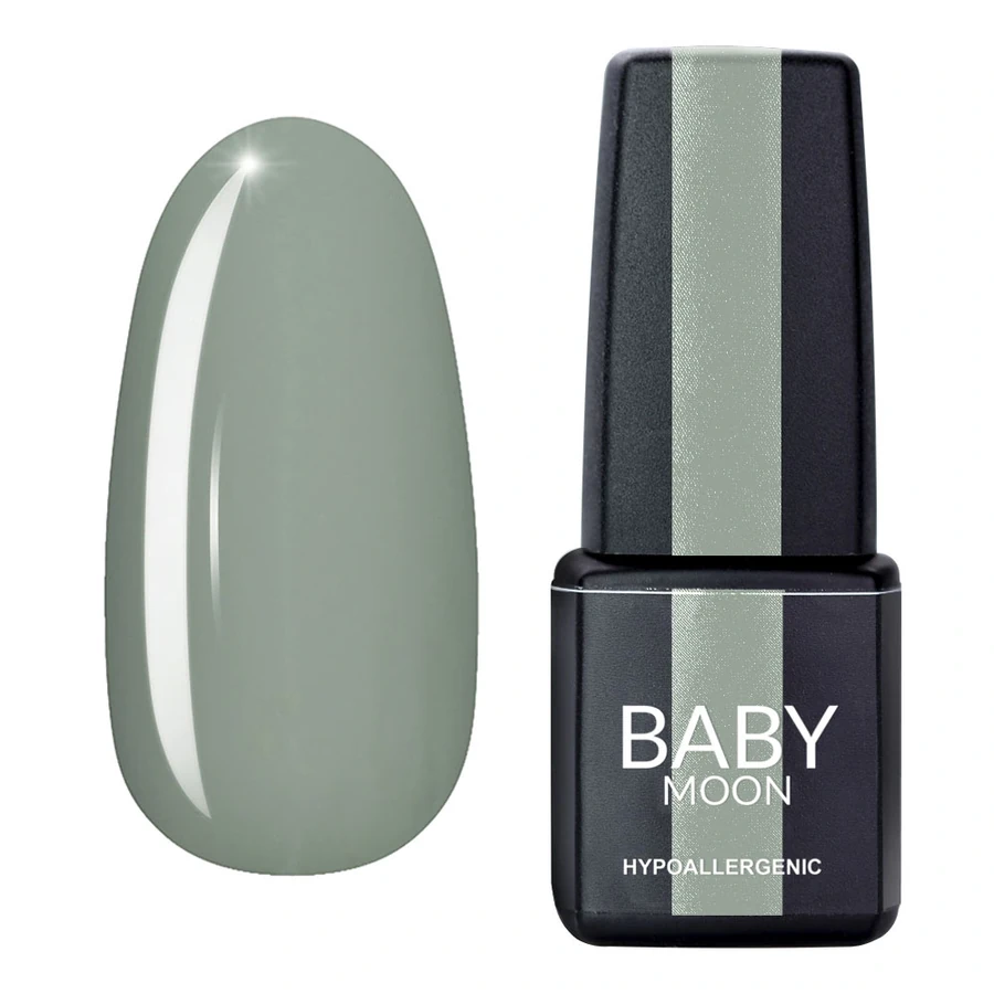 Гель-лак BABY MOON Cold Ocean Gel Polish №012 оливковий сірий, емаль 6 мл