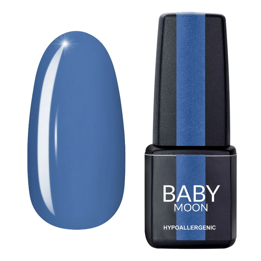 Гель-лак BABY MOON Cold Ocean Gel Polish №017 блакитний із сірим підтоном, емаль 6 мл