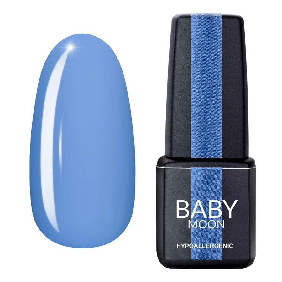 Гель-лак BABY MOON Cold Ocean Gel Polish №019 повітряний синій, емаль 6 мл