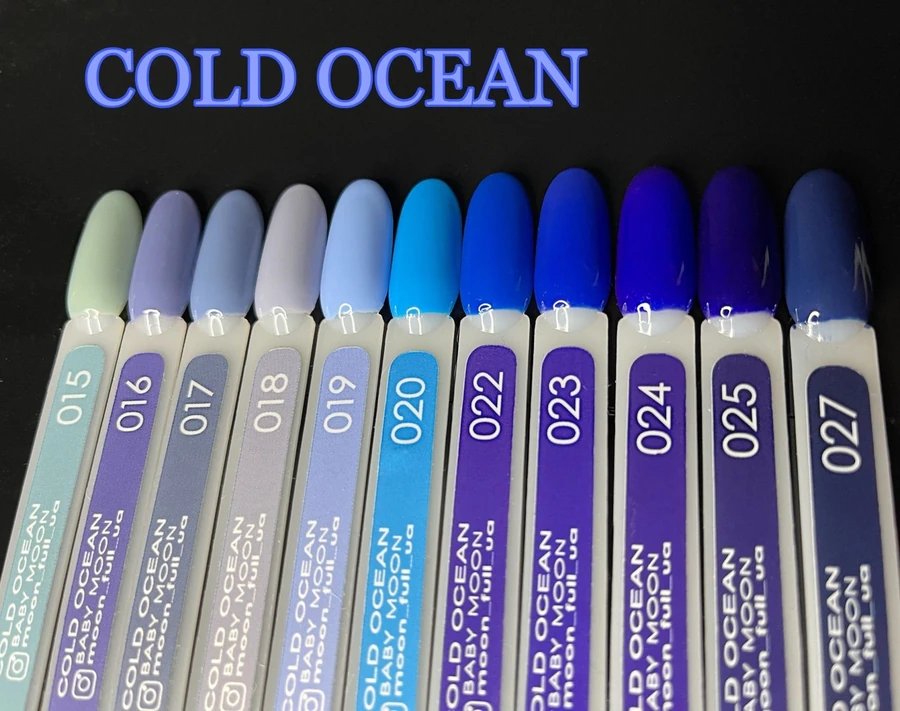 Гель-лак BABY MOON Cold Ocean Gel Polish №019 повітряний синій, емаль 6 мл