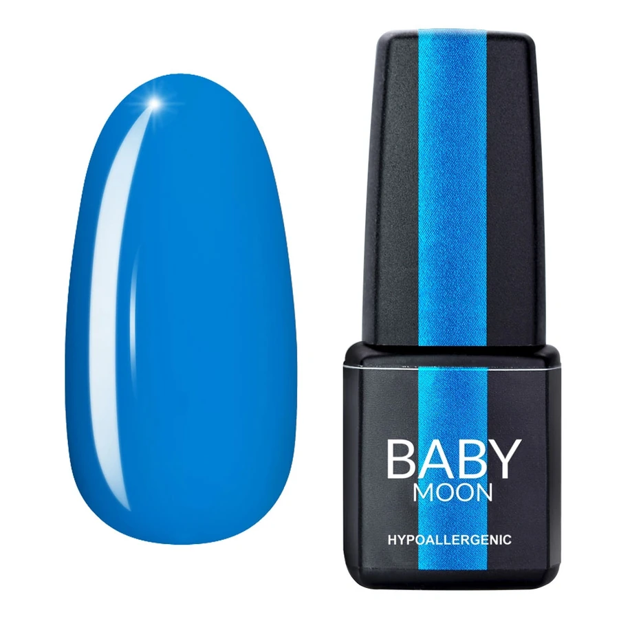 Гель-лак BABY MOON Cold Ocean Gel Polish №020 яскраво-блакитний, емаль 6 мл