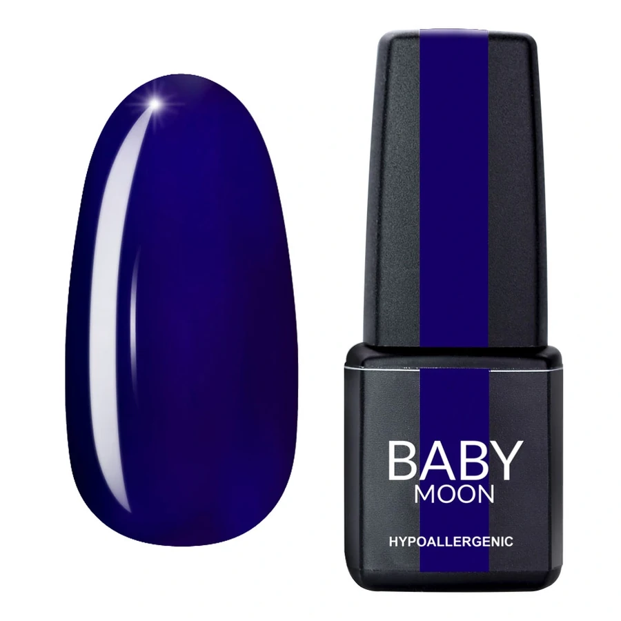 Гель-лак BABY MOON Cold Ocean Gel Polish №025 темний індиго, емаль 6 мл