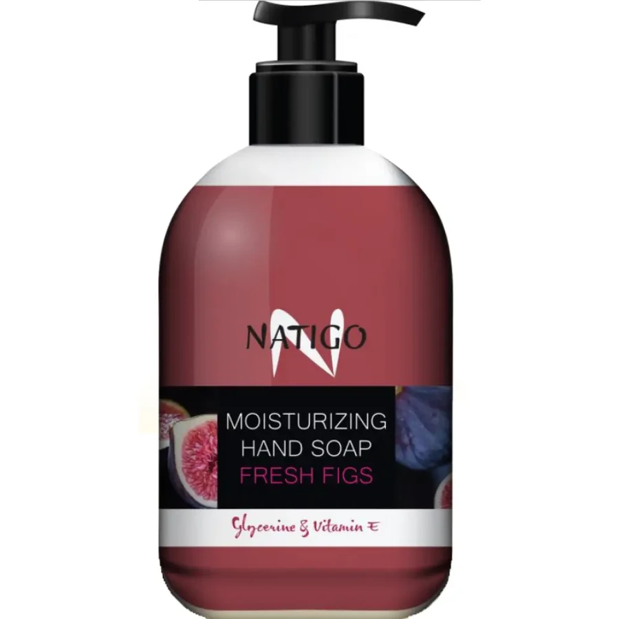 Рідке мило для рук зволожуюче Свіжий інжир Natigo Moisturizing Hand Soap Fresh Figs 500 мл