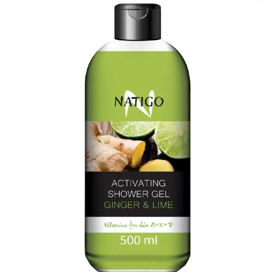 Гель для душу освіжаючий Імбір та лайм Natigo Activating Shower Gel Ginger & Lime 500 мл