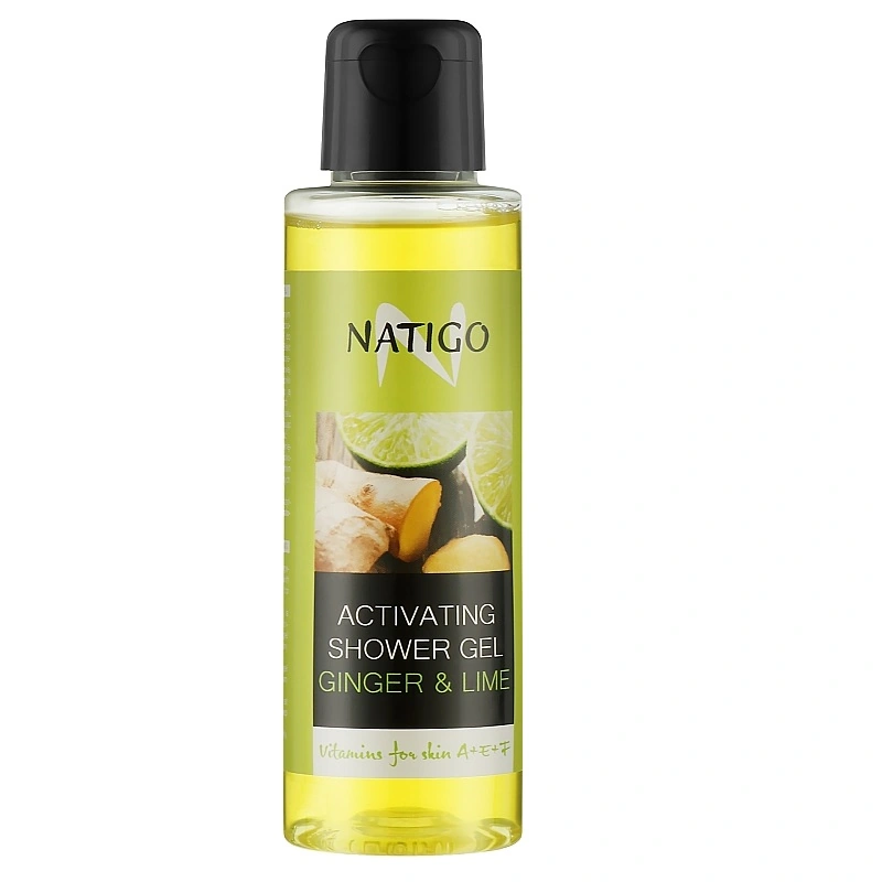 Гель для душу освіжаючий Імбір та лайм Natigo Activating Shower Gel Ginger & Lime 100 мл