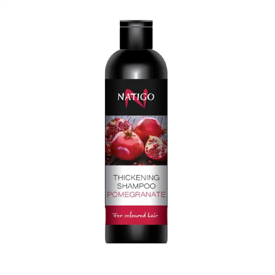 Шампунь для фарбованого волосся, що зміцнює Гранат Natigo Thickening Shampoo Pomegranate 100 мл