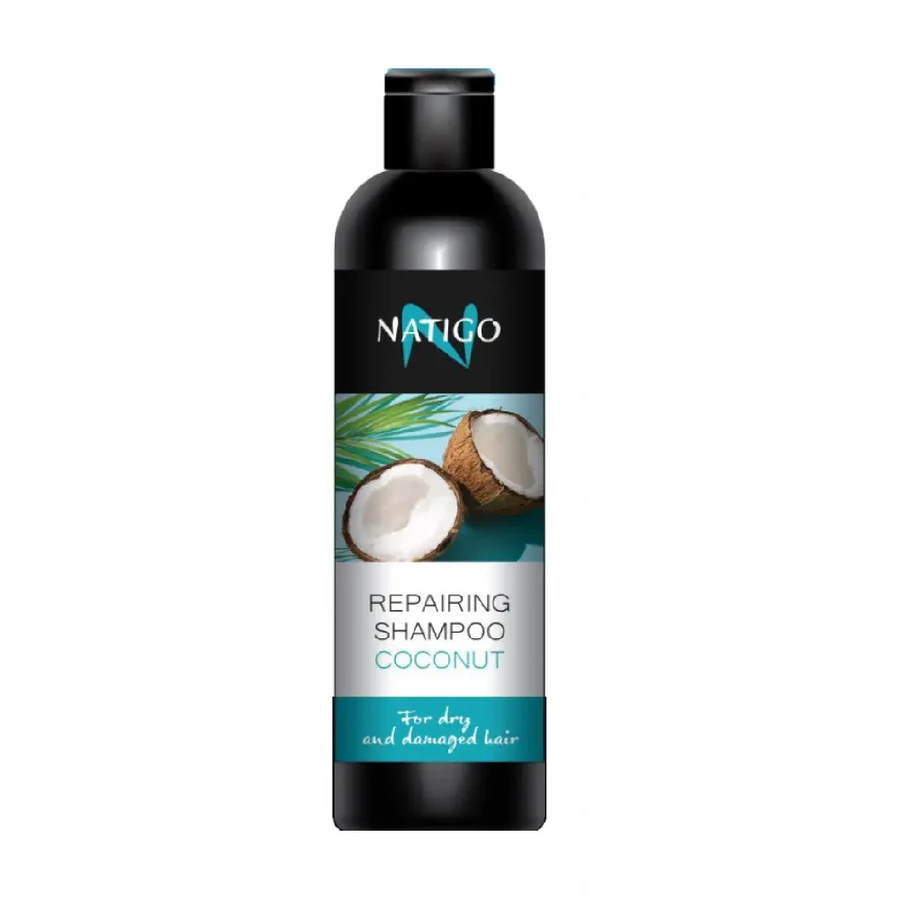 Шампунь для сухого та пошкодженого волосся Кокос Natigo Repairing Shampoo Coconut 100 мл