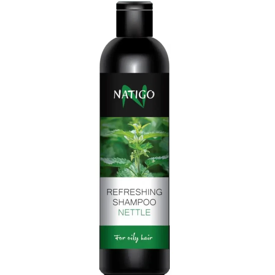 Шампунь для жирного волосся освіжаючий Кропива Natigo Refreshing Shampoo Nettle 300 мл