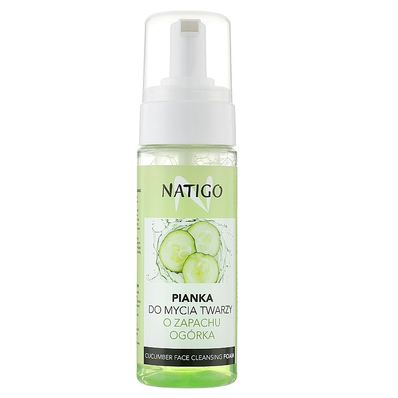 Пінка для вмивання Огірковий, що очищає Natigo Foam for Face Washing Cucumber Cleansing 150 мл