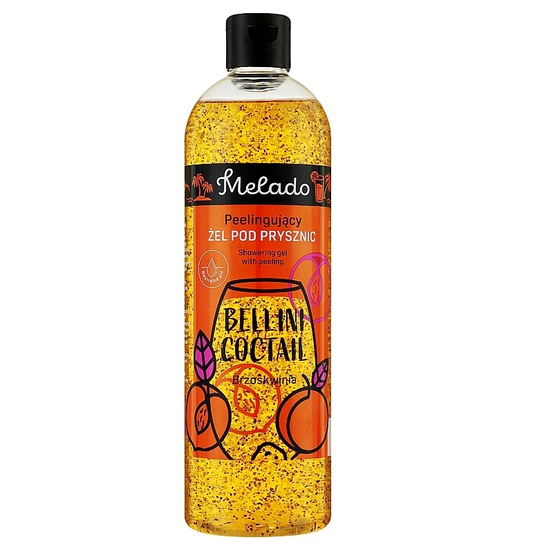Гель для душу з легким скрабом Білінні Melado Shower Gel - Light Scrub Bellini Coctail 500 мл