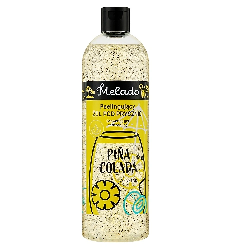 Гель для душу з легким скрабом Піна колада Melado Shower Gel - Light Scrub Pina Colada 500 мл