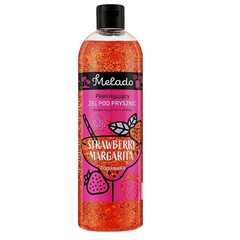 Гель для душу з легким скрабом Полунична маргарита Melado Shower Gel - Light Scrub Strawberry Margarita 500 мл