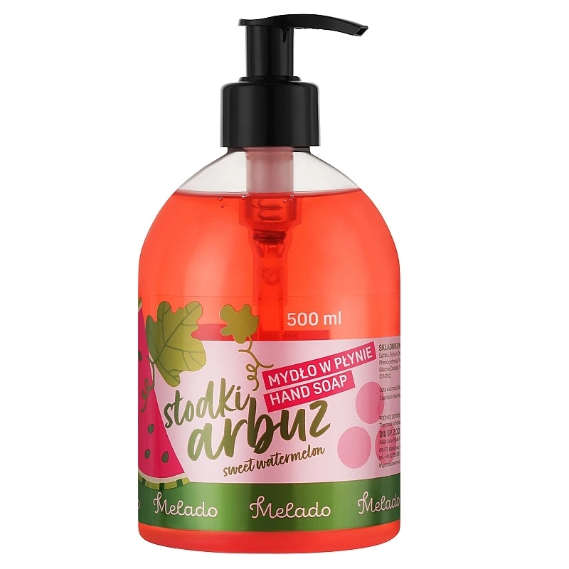 Рідке мило для рук солодкий кавун Melado Hand Soap Sweet Watermelon 500 мл