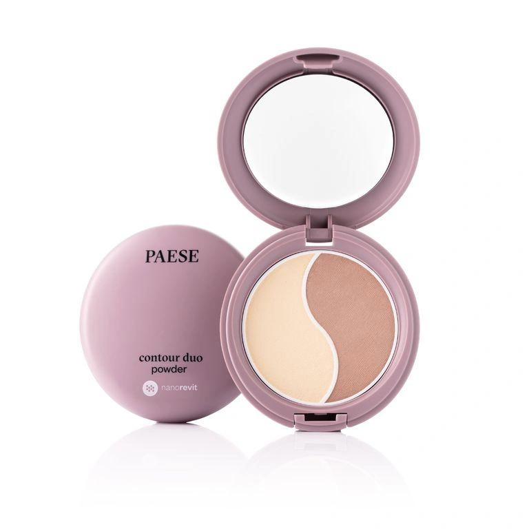 Пудра контурна палітра 2в1 Paese Nanorevit Contour Duo Powder + Bronzer Пудра + бронзер 4,5г