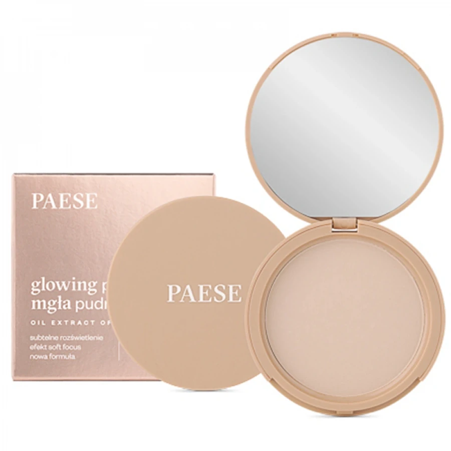 Пудра для обличчя бархатиста, що світиться Paese Glowing Powder №11 Light Beige світло-бежева 10 г